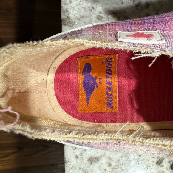 Rocket Dog Pink and White Sneakers Casual Canvas - Picture 6 of 6